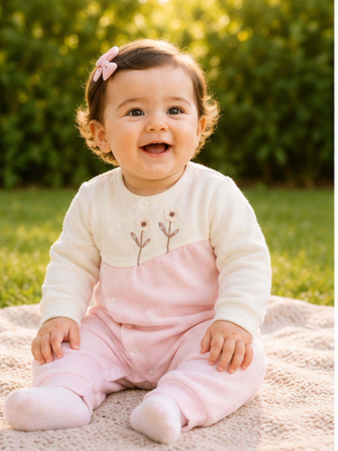 Pink Quilted Romper