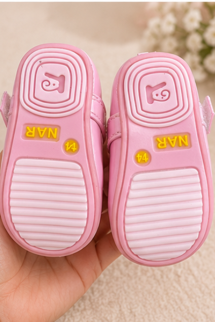 Girls’ Pink Bow Party Shoes