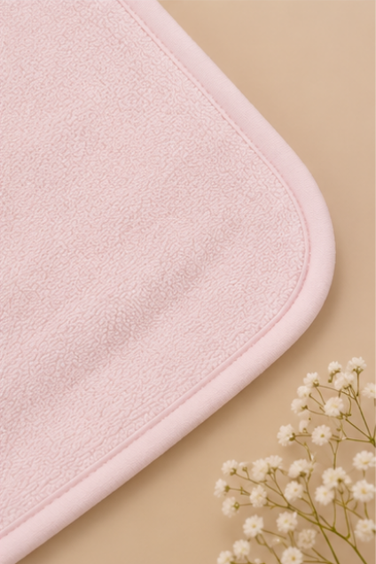 Pink Whale Hooded Baby Swaddle