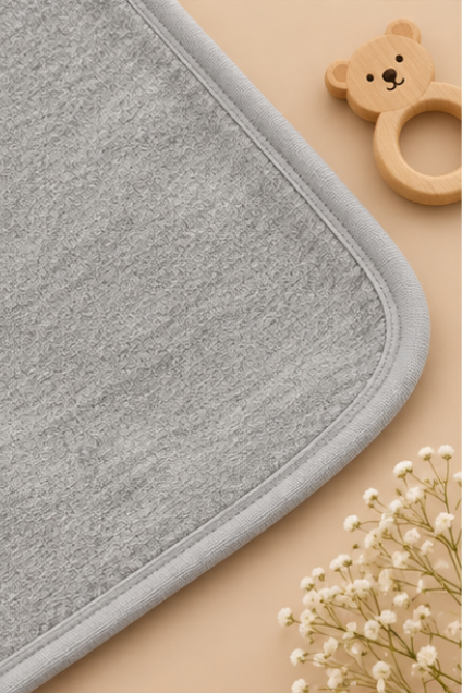 Grey Koala Hooded Baby Swaddle