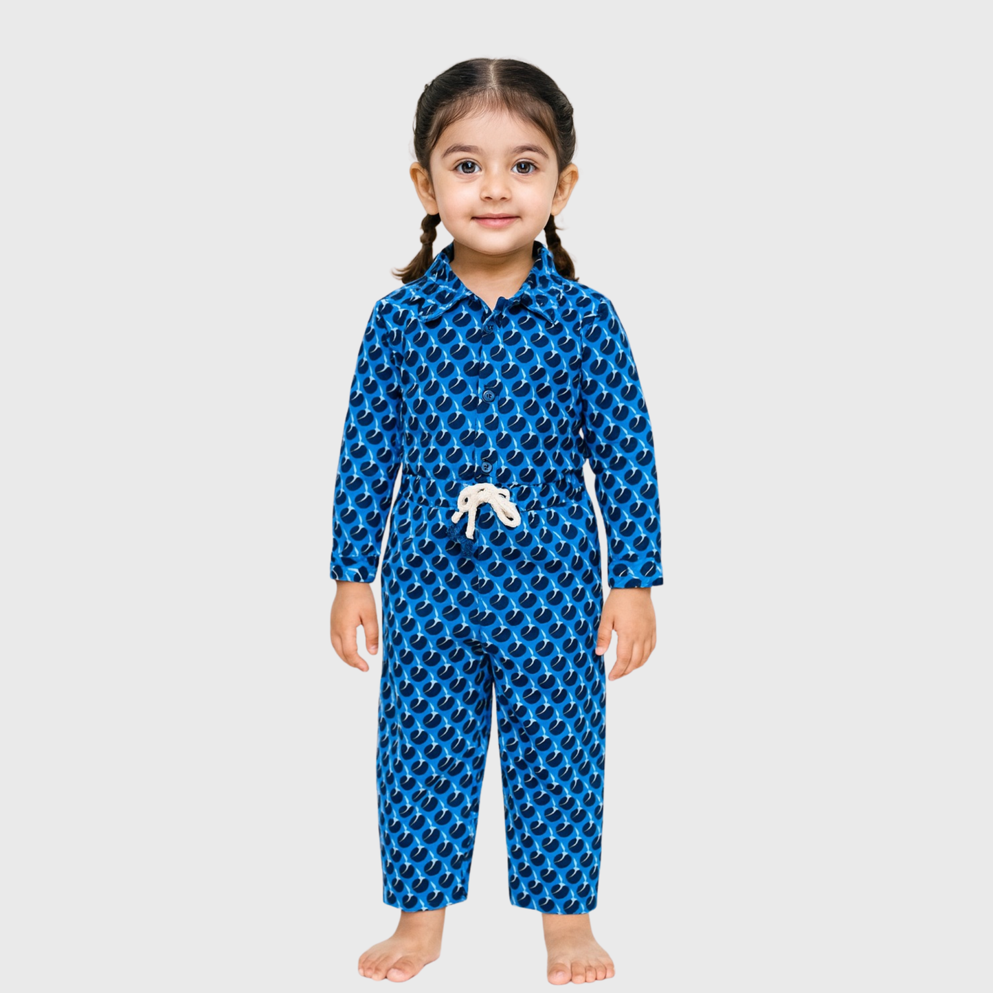 Blue Jumpsuit For Girls | 12M-6YRS