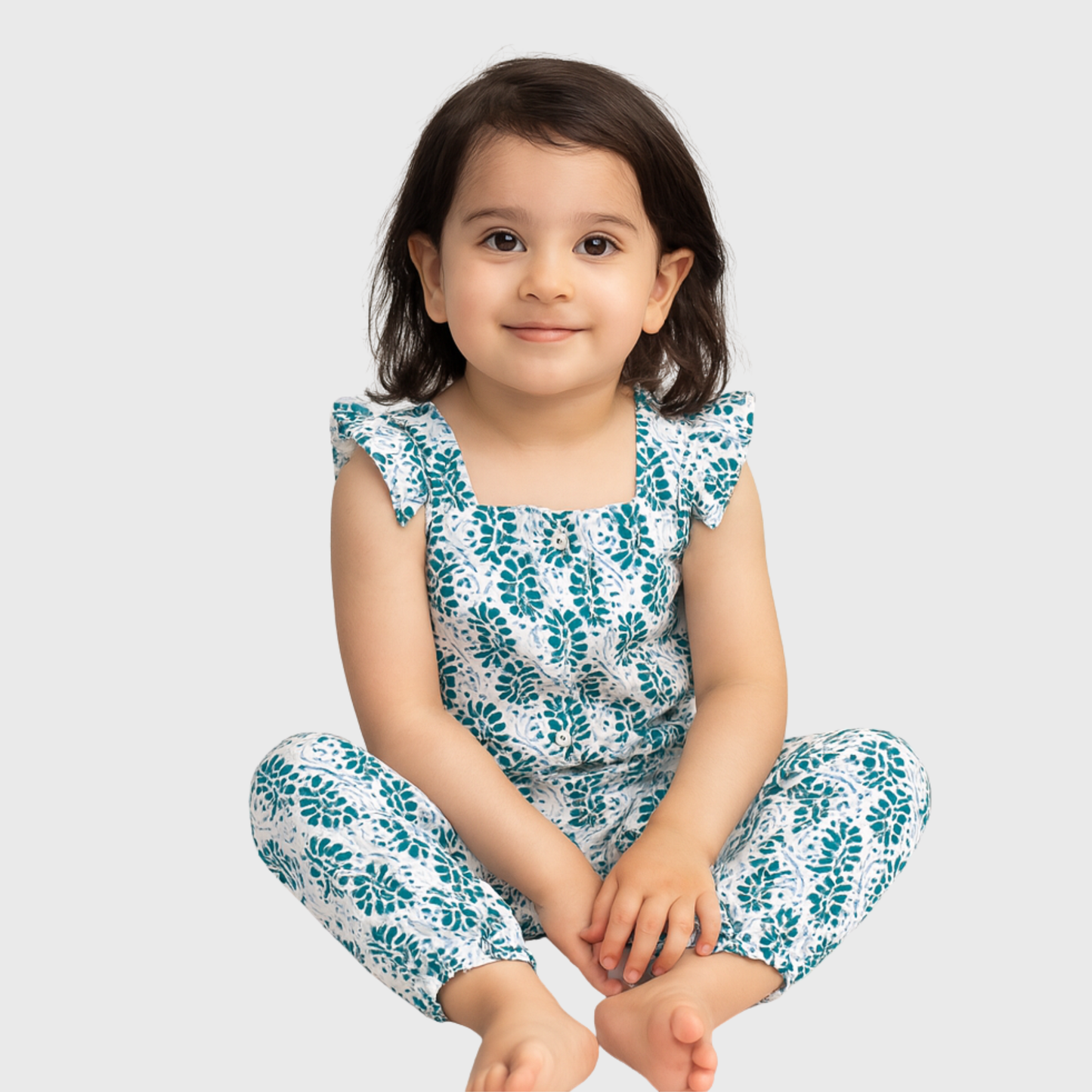 Jungle Bloom Ruffle Jumpsuit – Breezy All-in-One for Playful Days