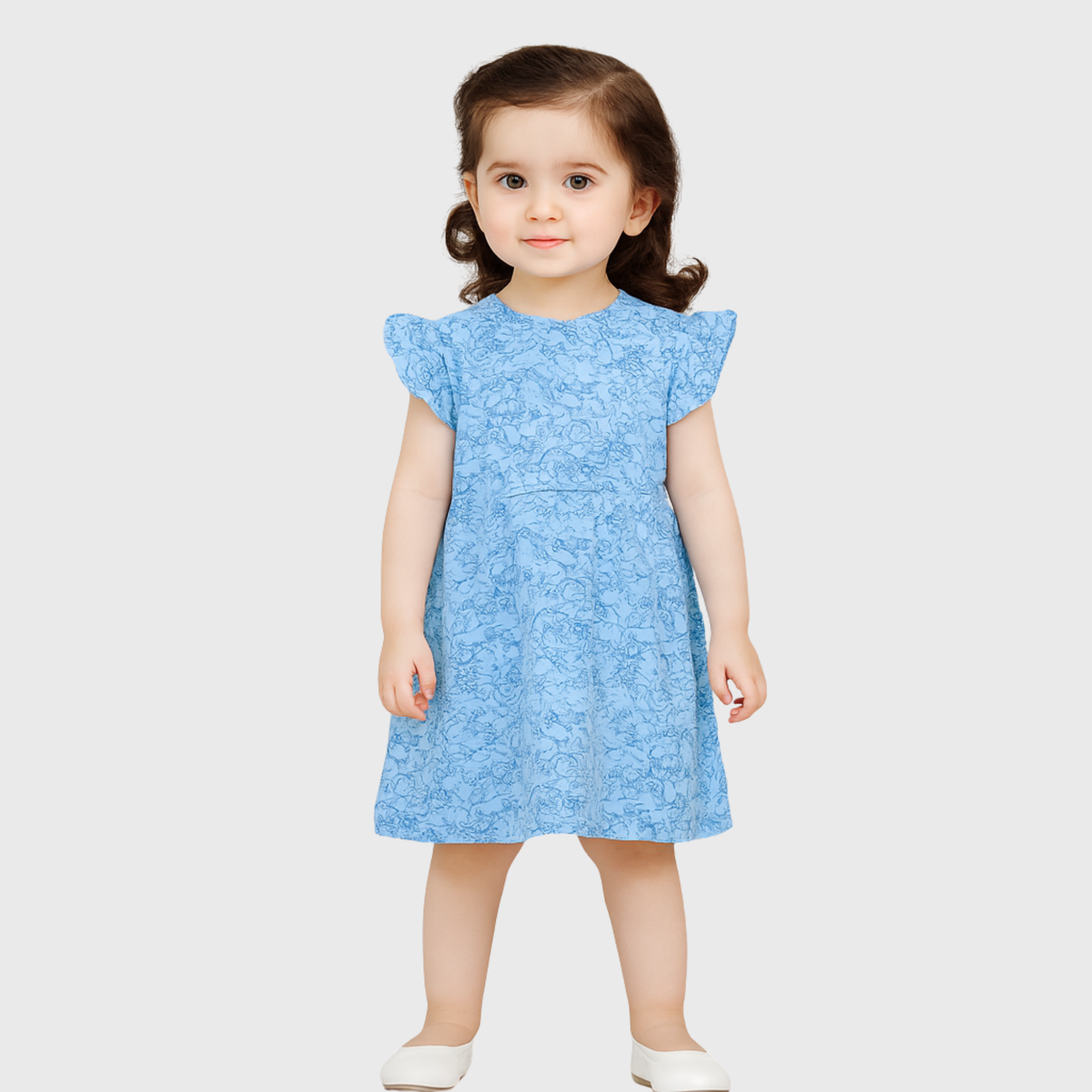 Blue Frock For Girls | 12M-6YRS
