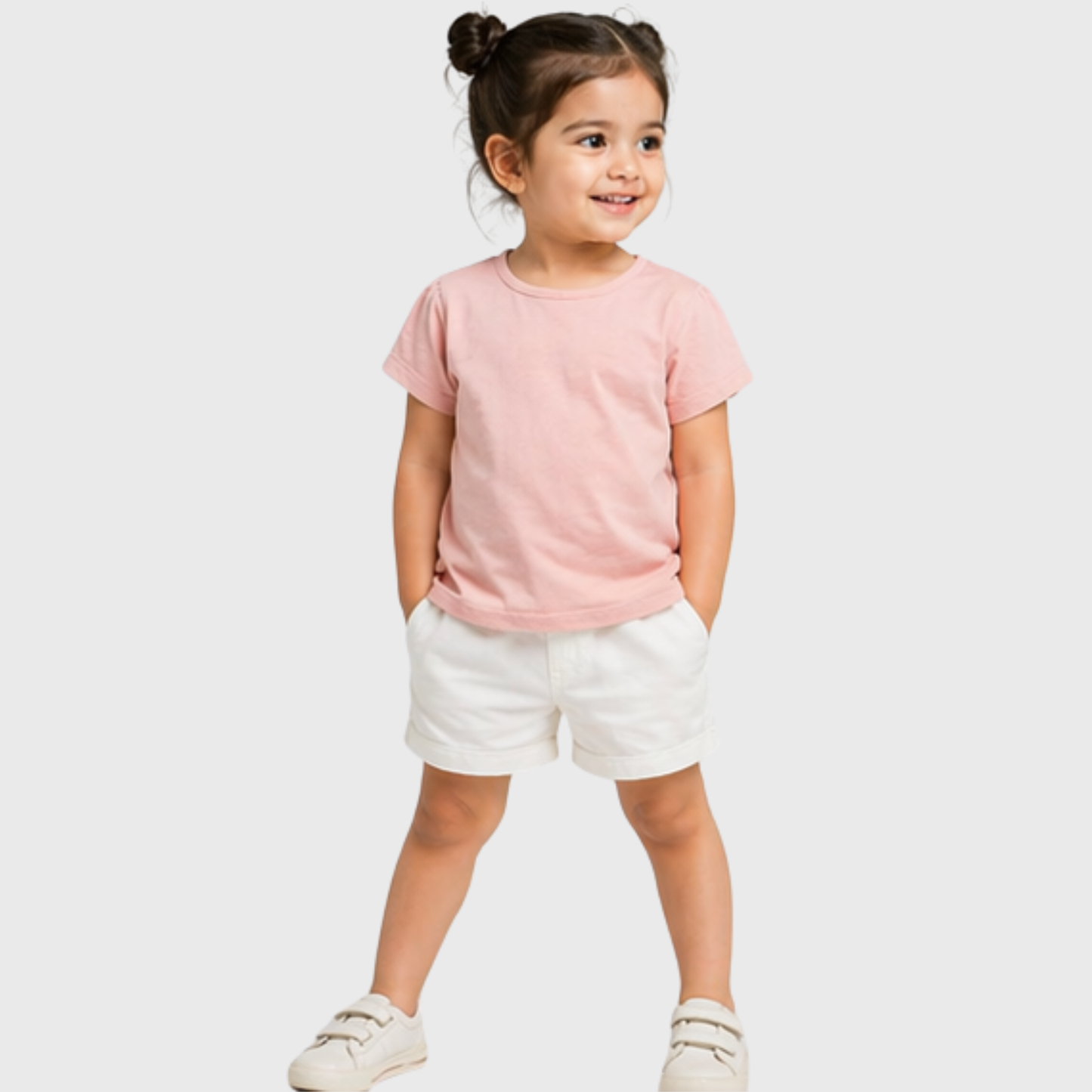Girls Pack of 4 Cotton Graphic Tees