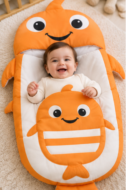 Orange Clownfish Character Carry Nest