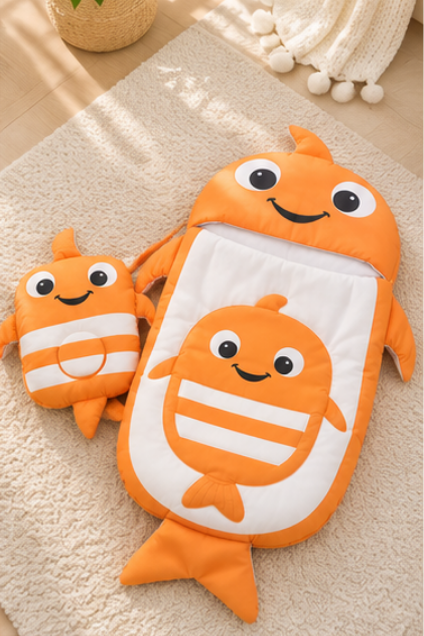 Orange Clownfish Character Carry Nest