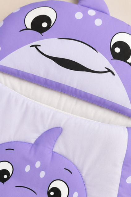 Purple Whale Character Carry Nest