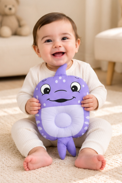 Purple Whale Character Carry Nest