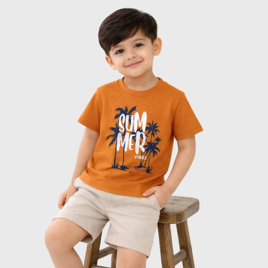 Boy’s "Summer Vibes" Palm Tee