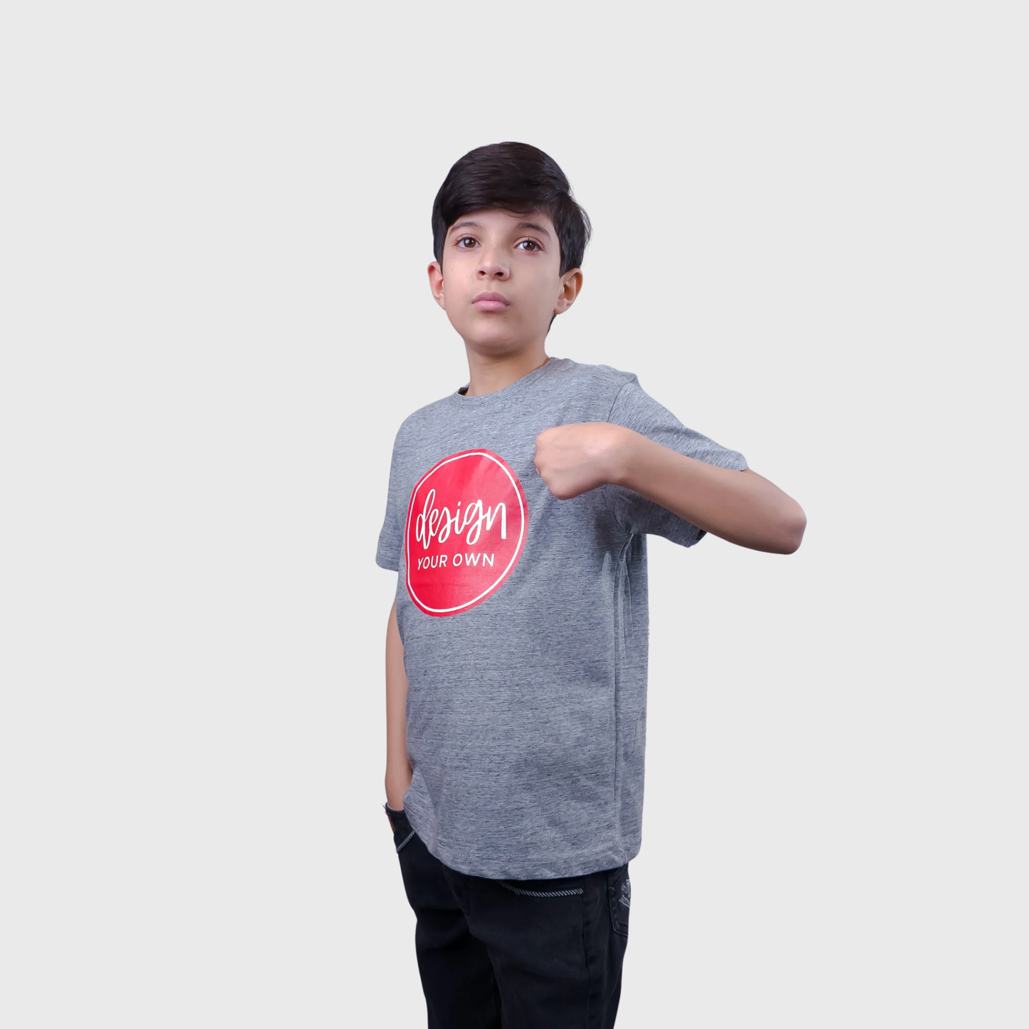Grey Cotton T-Shirt | 2-14 Years