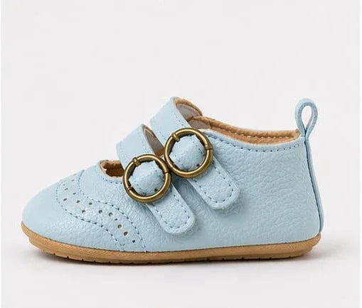 Baby Girl White Double Buckle Mary Jane -
