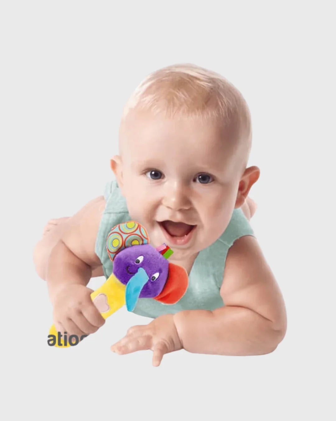 Single Win Fun Soft Animal Rattle Stick for Babies.