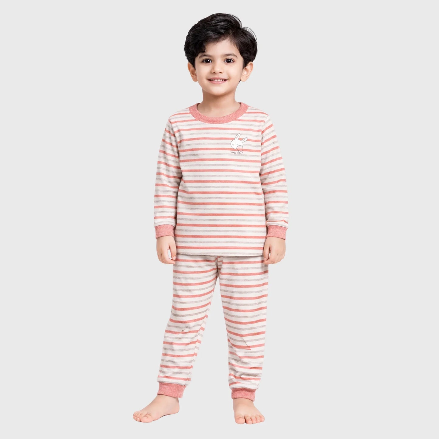Kids' Striped Bunny Trouser Set