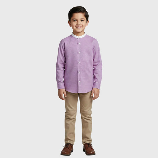 Lavender Button-Down Shirt | Ages 2-10 Years