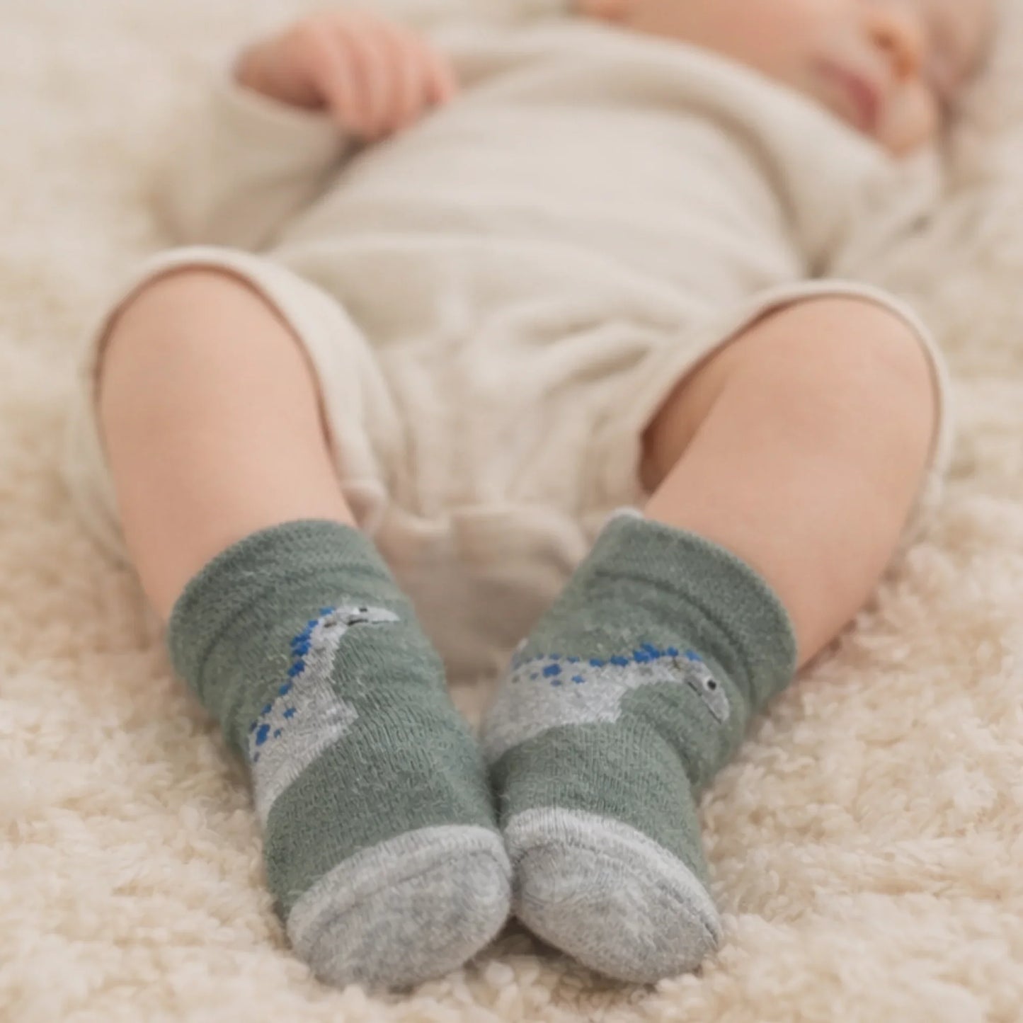 Dino Friend Baby Socks