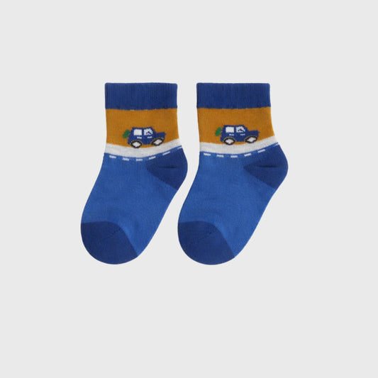 Truck Traffic Baby Socks
