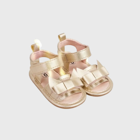 Baby Girl Gold Bow Sandal