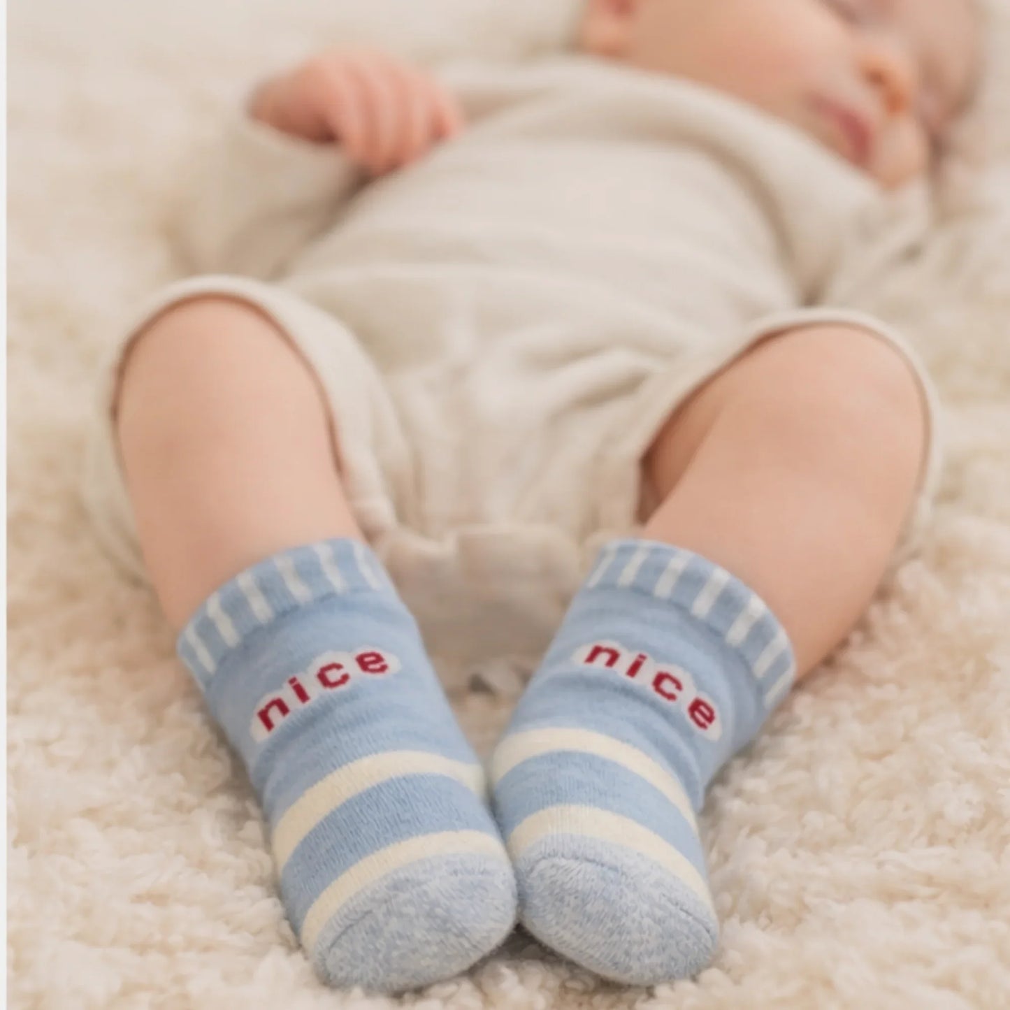 Nice Message Baby Socks