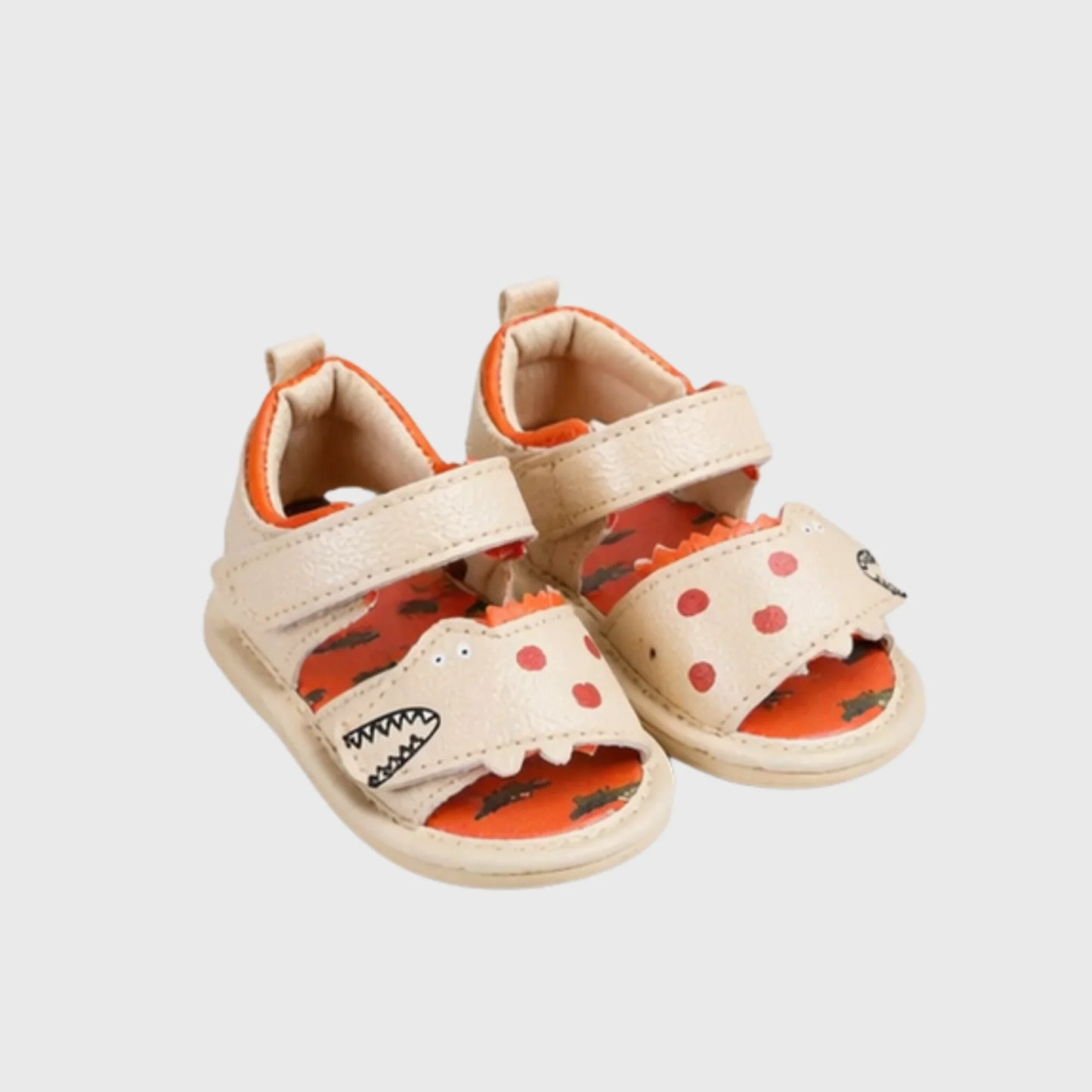 Baby Boy Dinosaur Sandal – Beige