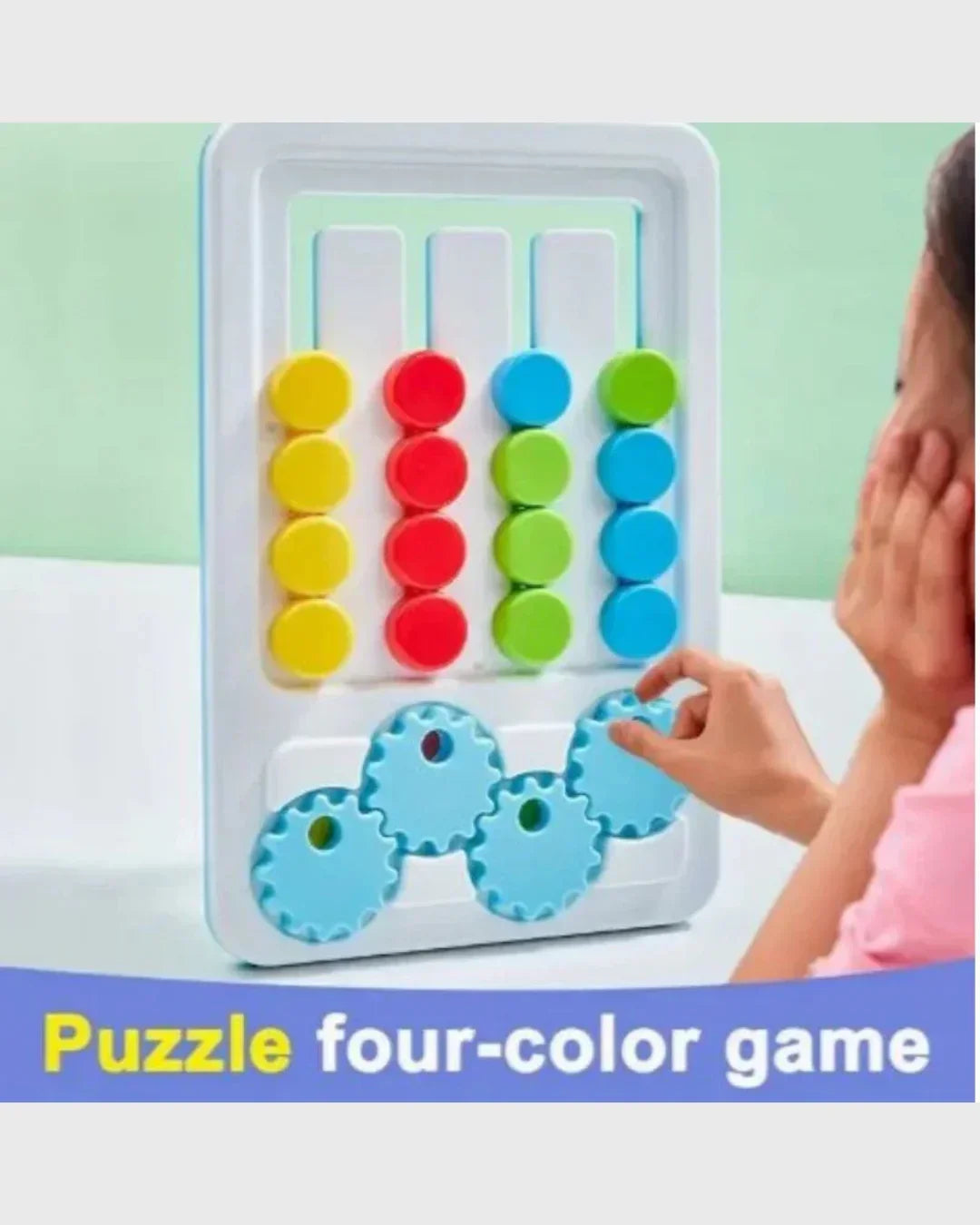 FOUR-COLOR LOGIC GAME - Multi-Dimensional Color Matching Puzzle (Ages 3+)