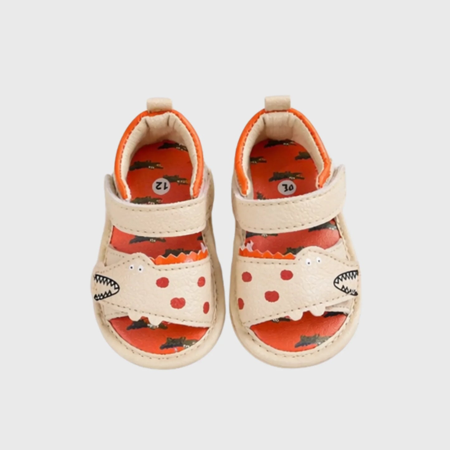 Baby Boy Dinosaur Sandal – Beige