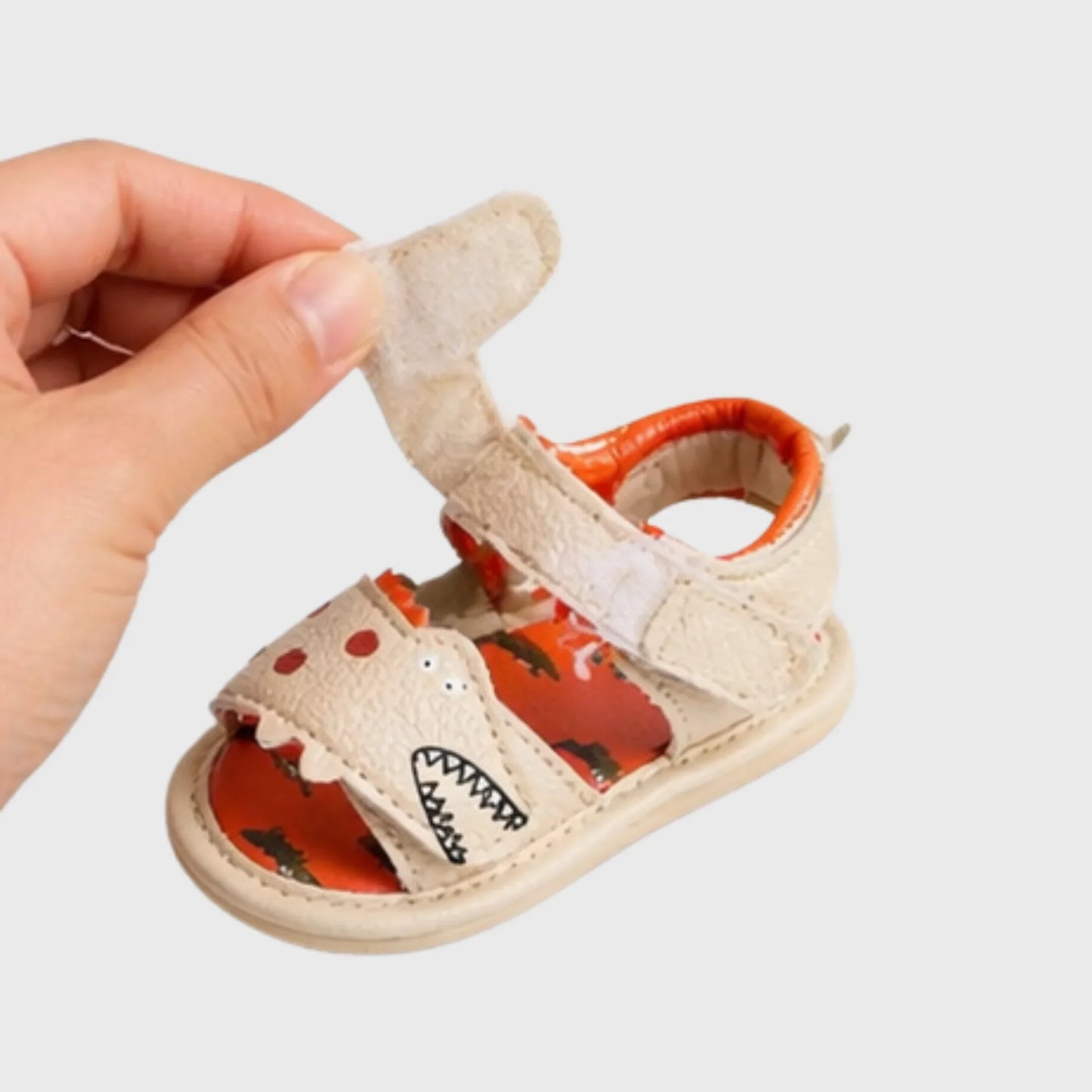 Baby Boy Dinosaur Sandal – Beige