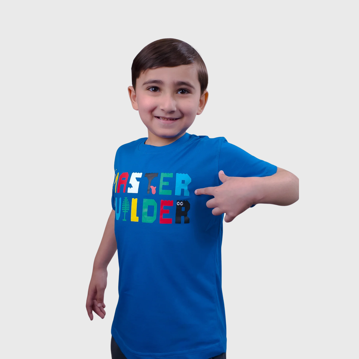 Blue Cotton T-Shirt | (Ages 2-14)