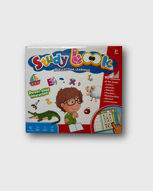 Study & Look Interactive Phonetic Learning Tablet - Educational Electronic Book for Kids with Sound & Music Features