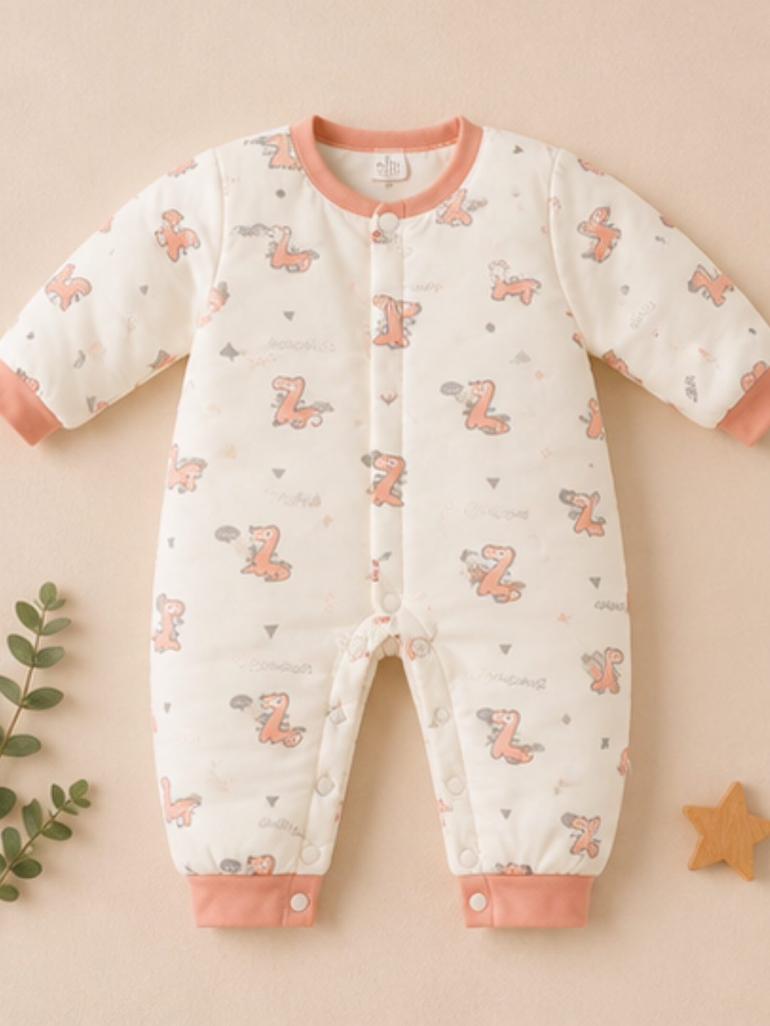 Puffer Romper Dino