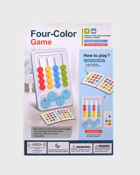 FOUR-COLOR LOGIC GAME - Multi-Dimensional Color Matching Puzzle (Ages 3+)