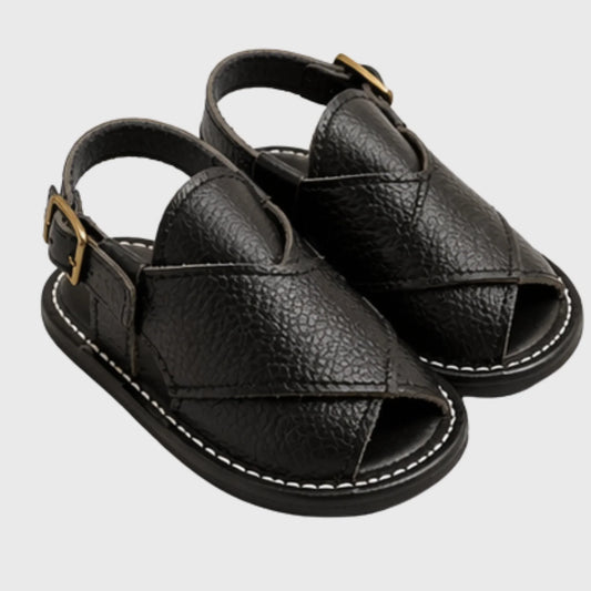 Baby Boy Black Peshawari Sandal