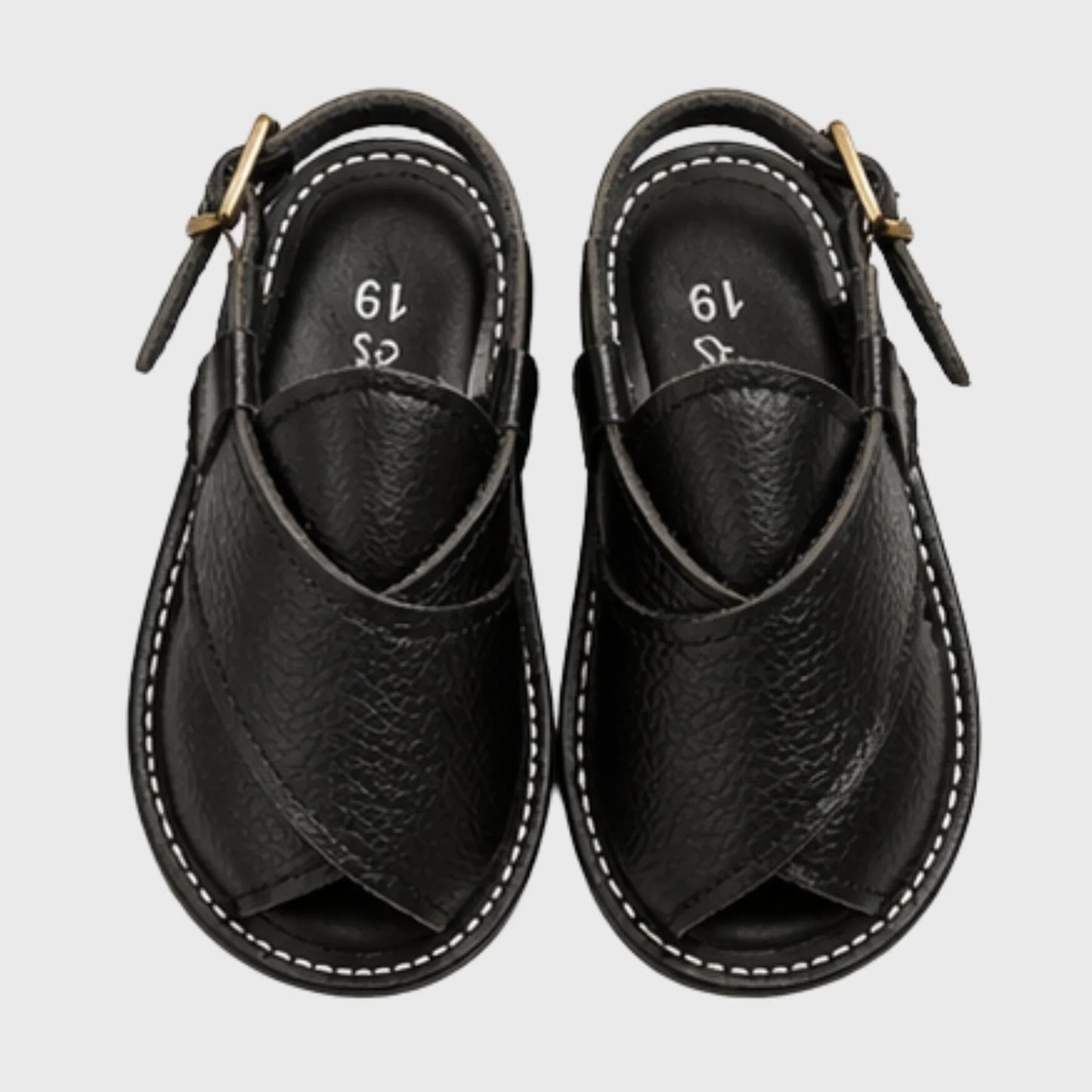 Baby Boy Black Peshawari Sandal