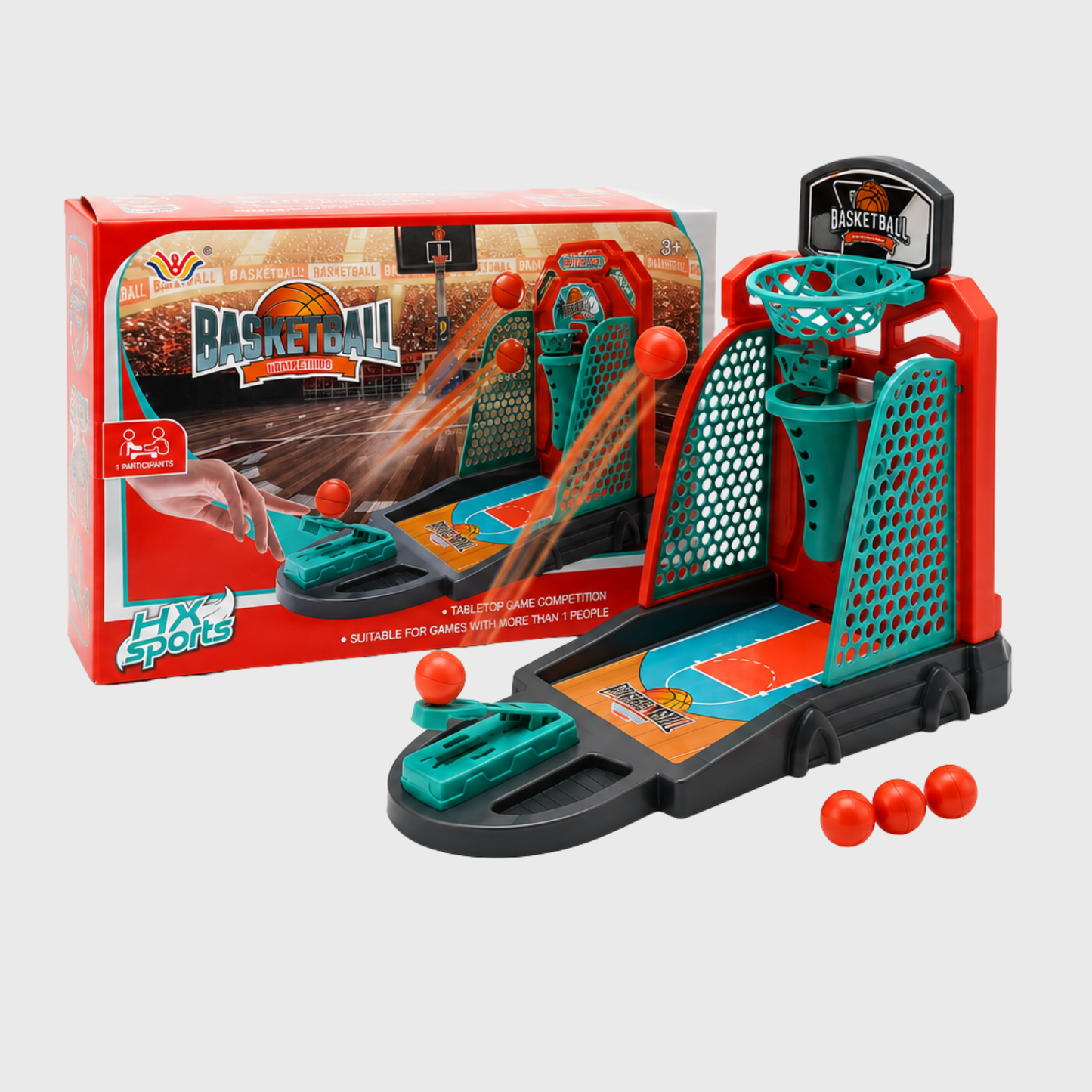 HX Sports Tabletop Basketball Shooting Arcade Game for Kids (Ages 3+)
