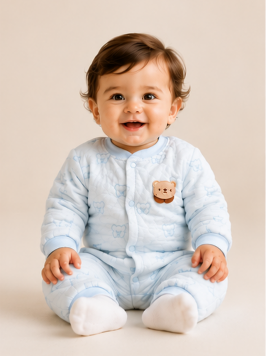 Puffer Romper Blue