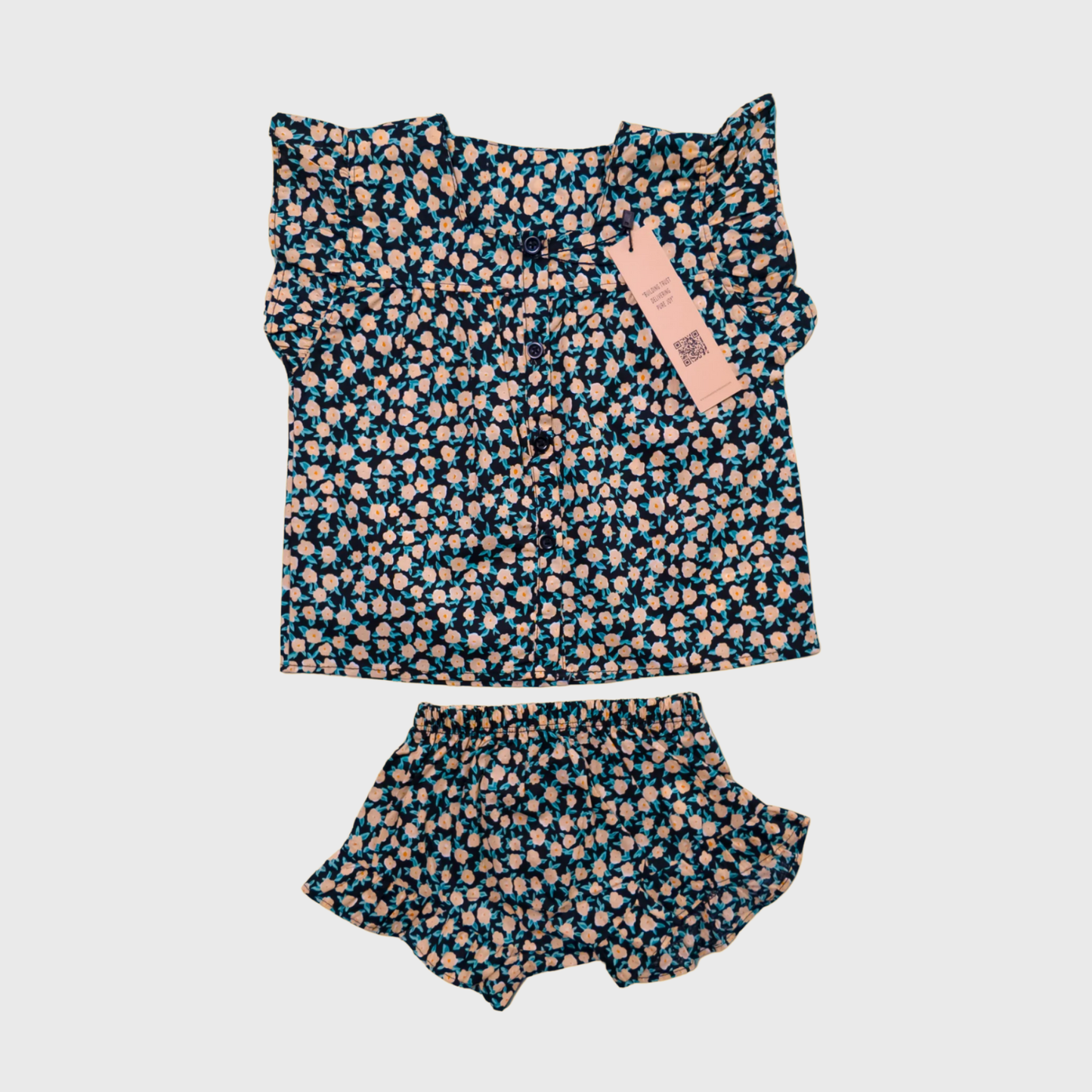 Daisy Days Ruffle Set – Floral Top & Bloomer