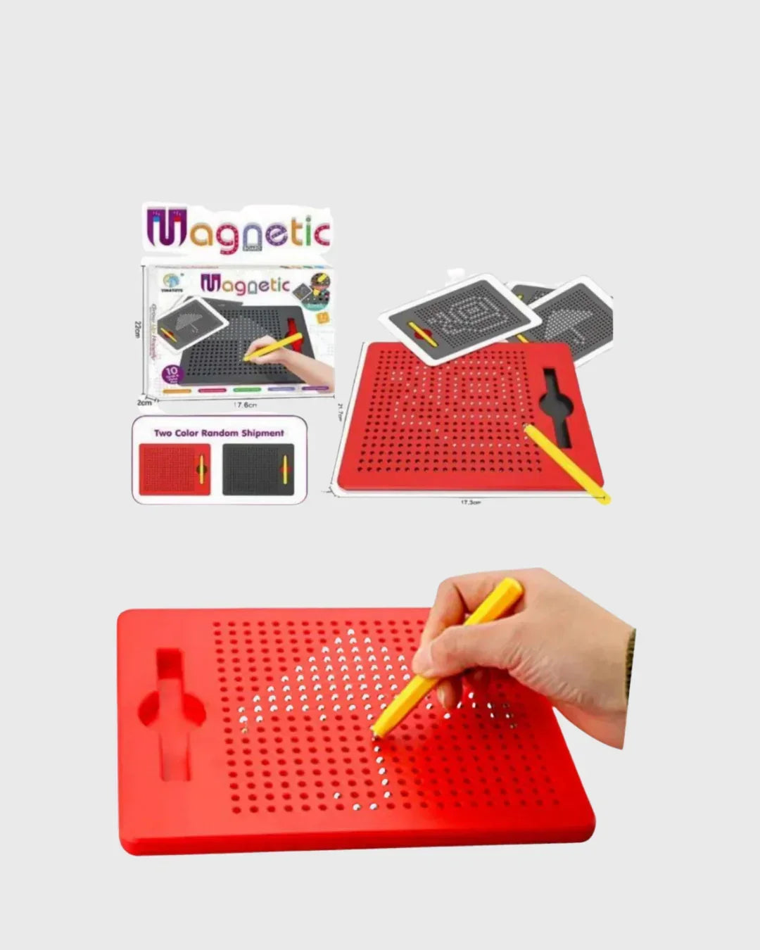 YIMATOYS U-Magnetic Board - Mess-Free Creative Dot Art Studio (Ages 3+)