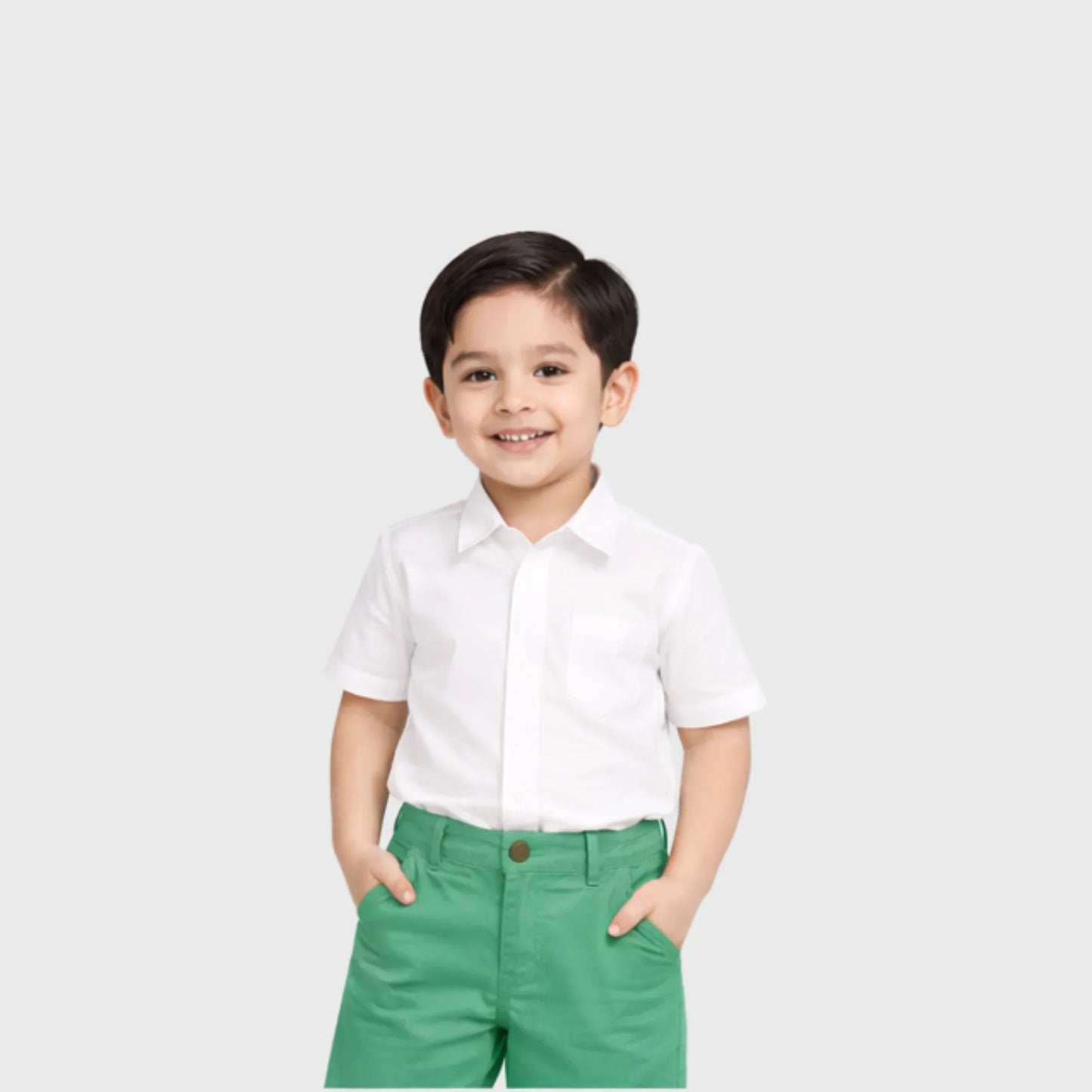 Boys Green Chino Shorts