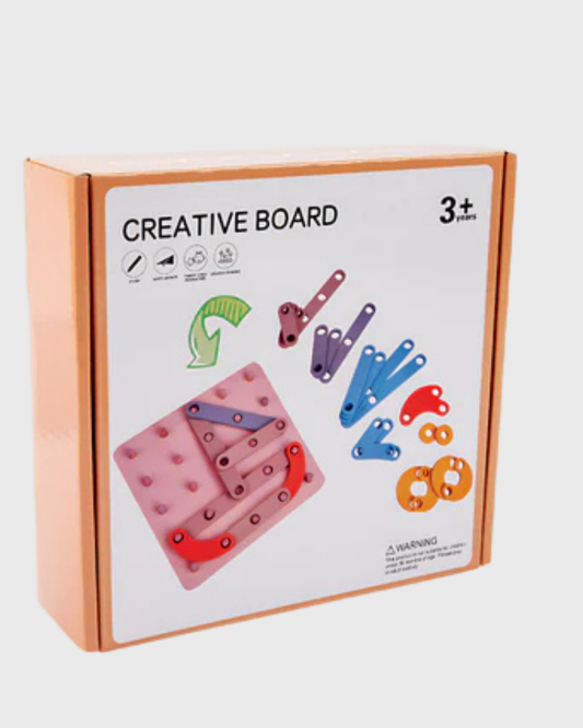 Creative Pegboard Building Set - STEM Construction Toy (3+)