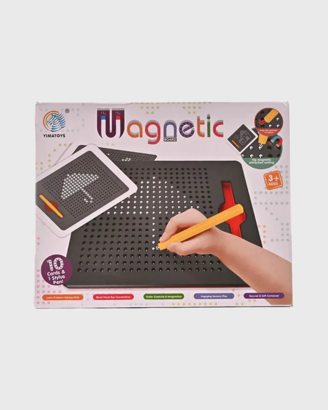 YIMATOYS U-Magnetic Board - Mess-Free Creative Dot Art Studio (Ages 3+)