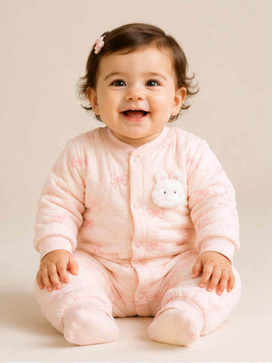 Puffer Romper Pink