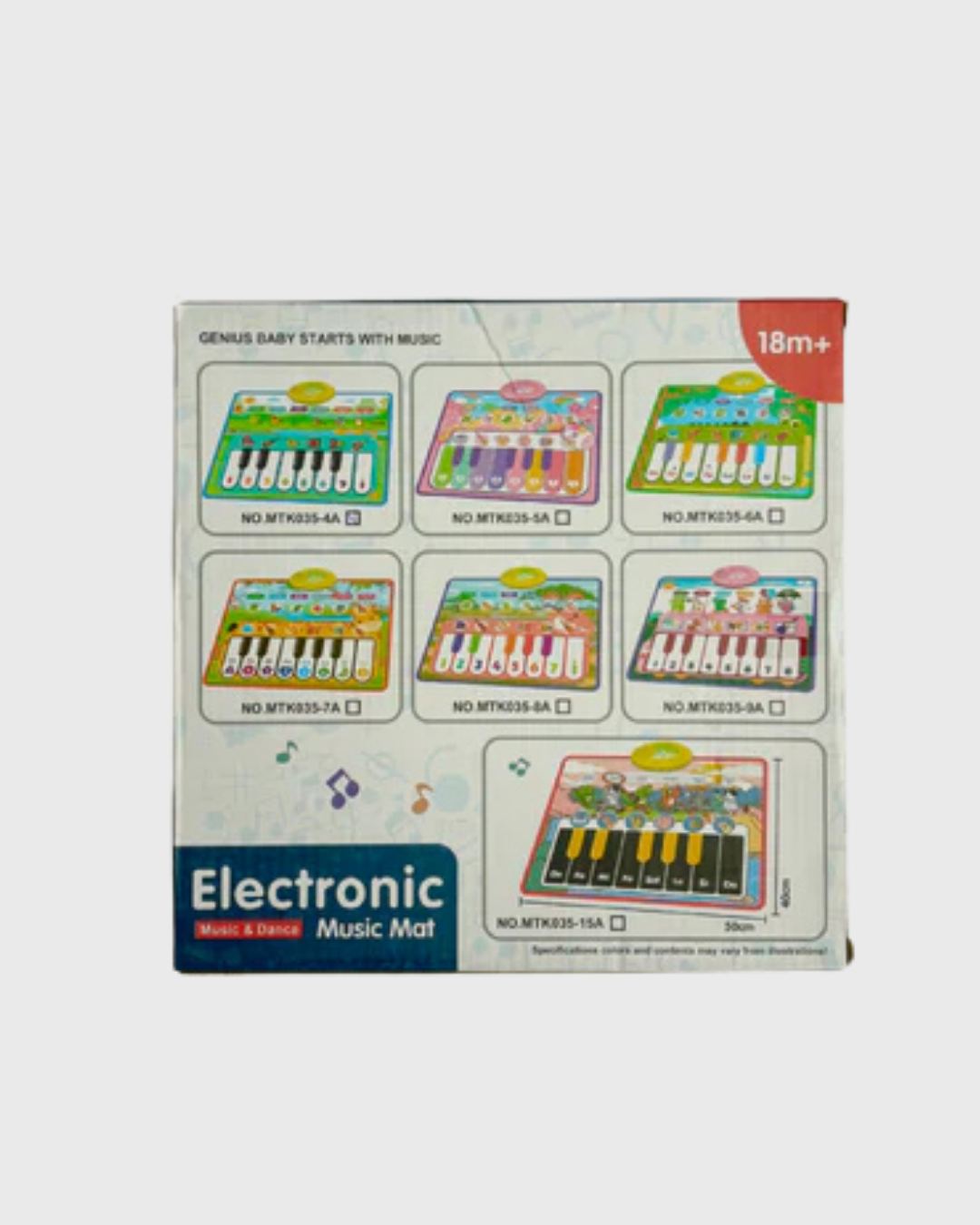 Electronic Piano Play Mat - Musical Baby Mat with Lights & Sounds (18M+)