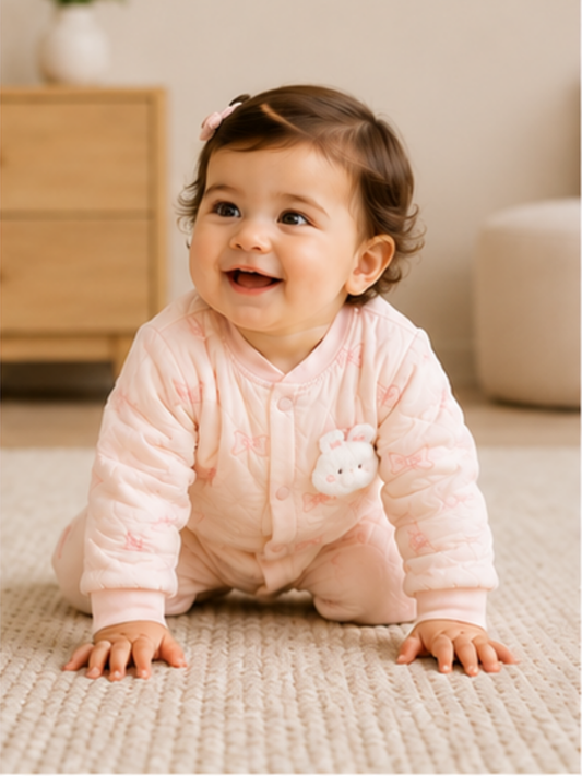 Puffer Romper Pink