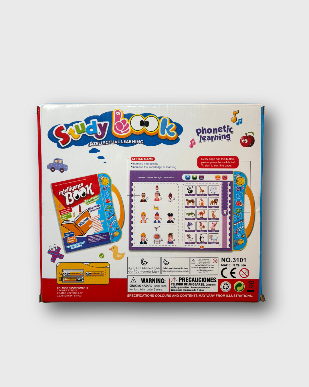 Study & Look Interactive Phonetic Learning Tablet - Educational Electronic Book for Kids with Sound & Music Features