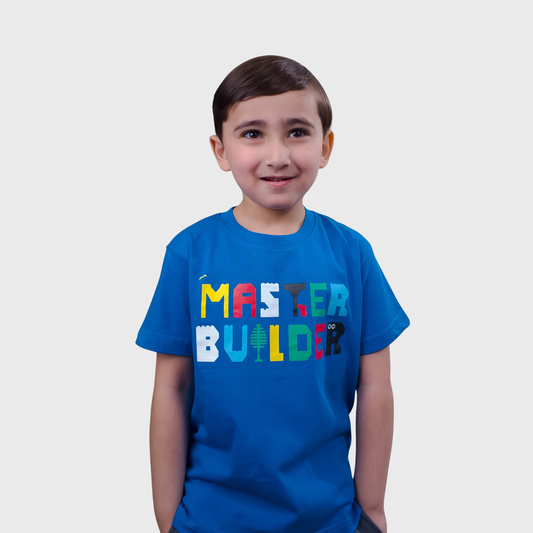 Blue Cotton T-Shirt | (Ages 2-14)