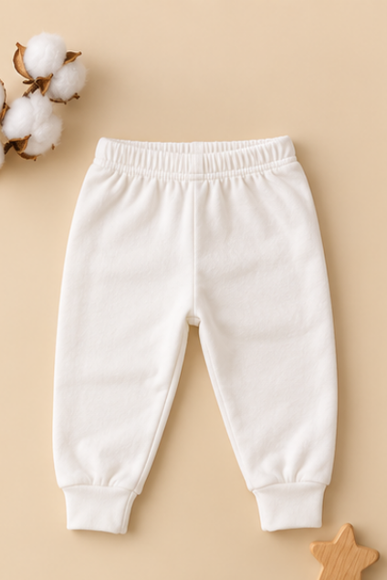 Solid Jogger Pants, Pack of 3 (White, Red, Grey)