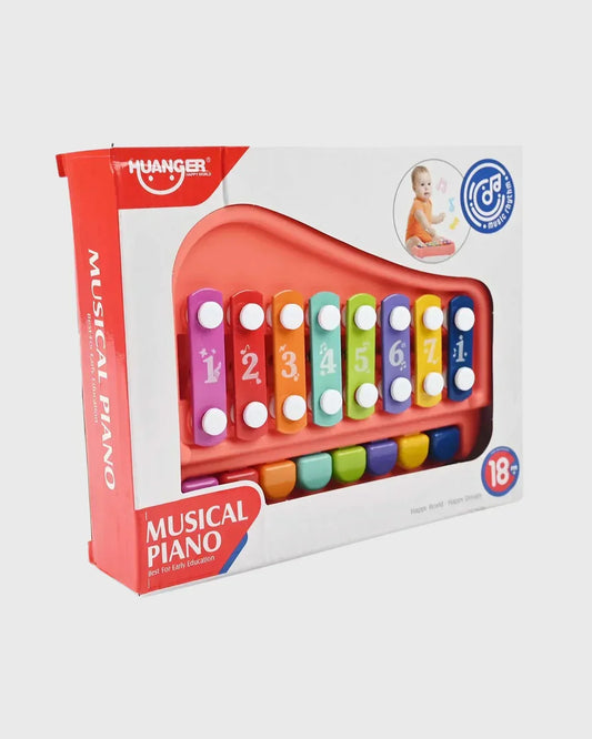 HUANGER MUSICAL PIANO - My First Colour & Number Xylophone (18M+)