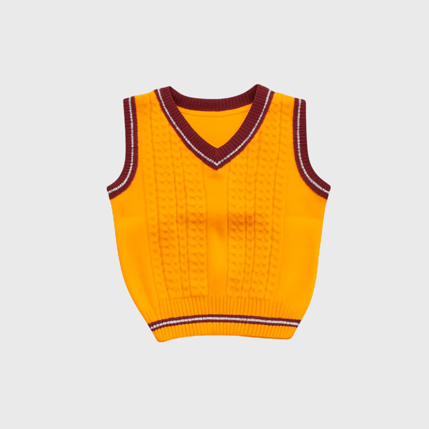 Cable Knitted Sweater Vest - Toddler & Kids-12M-6Y