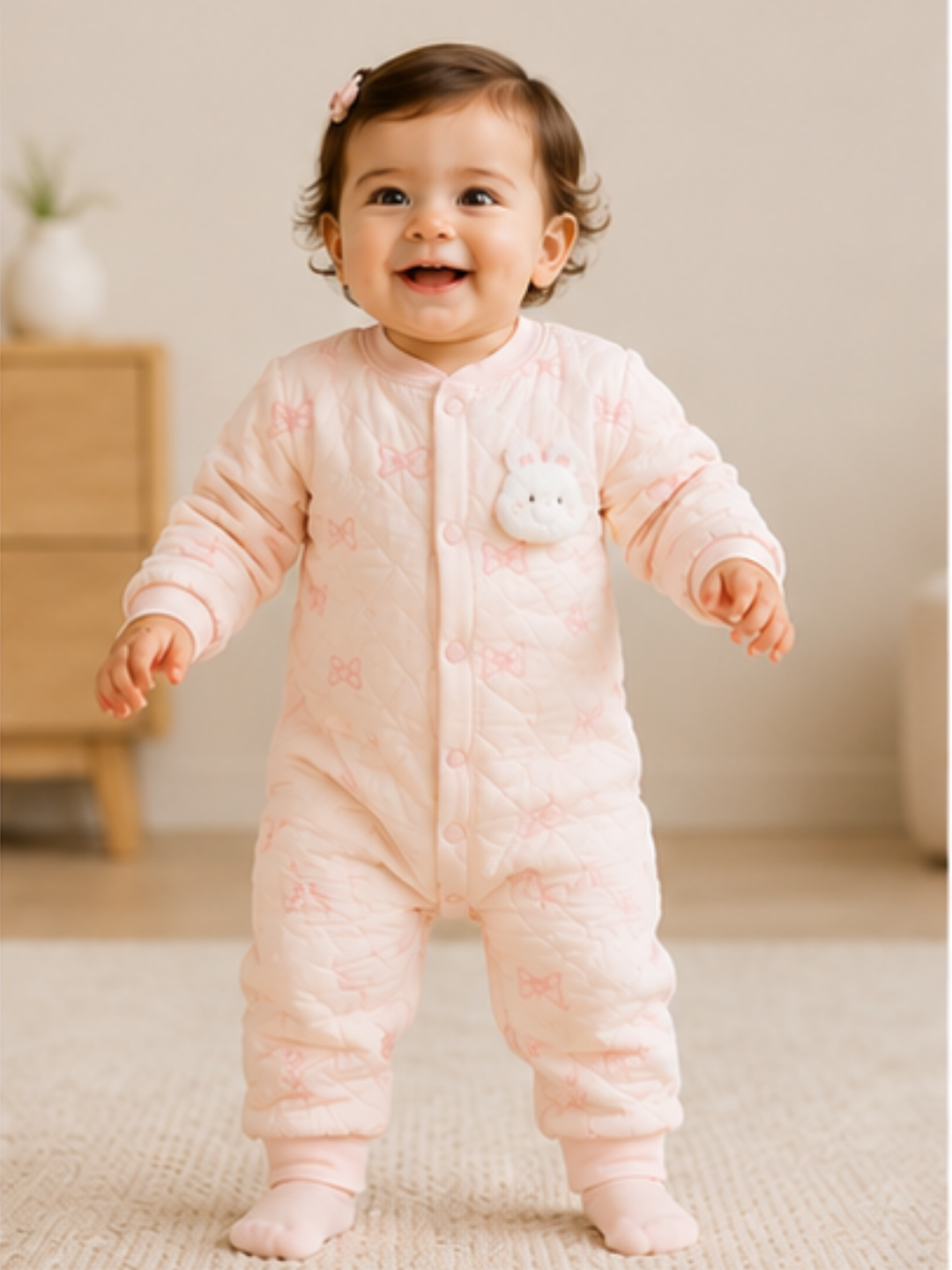 Puffer Romper Pink