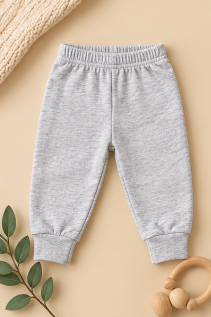Solid Jogger Pants, Pack of 3 (Ivory, Orange, Grey)