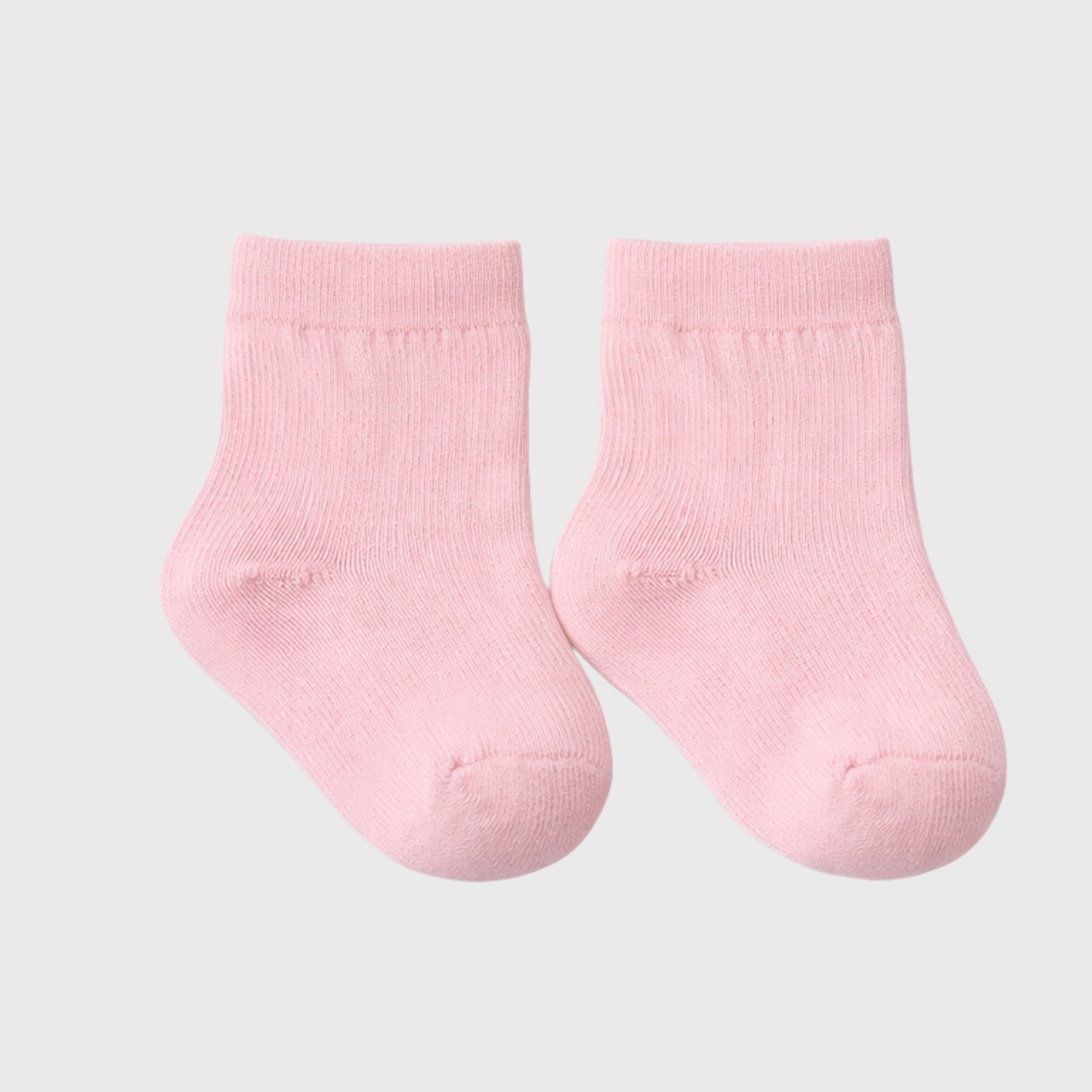 Essential Ribbed Baby Socks – Petal Pink